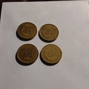 Vintage 100 Pesos Coins 1992-2011 REPUBLICA DE COLOMBIA